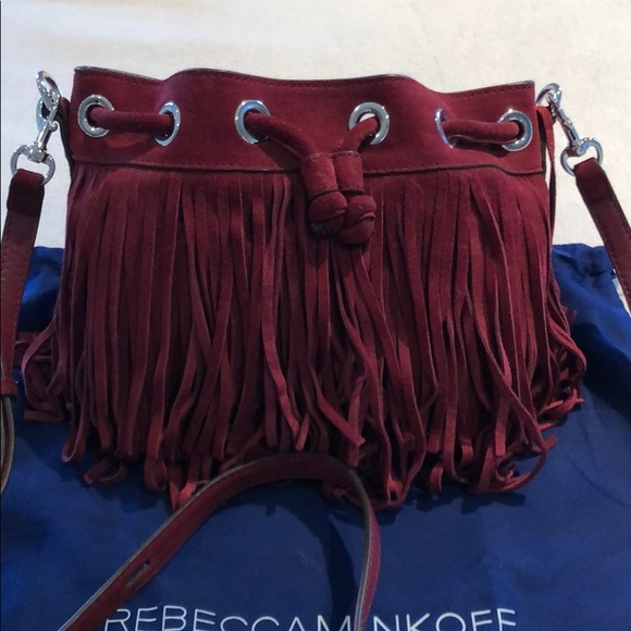 COPY - Rebecca Minkoff Fringe Bucket Crossbody Bag - Picture 2 of 8